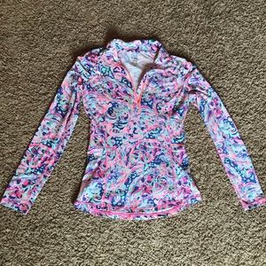 Lilly Pulitzer Luxletic pullover 1/4 zip top XS